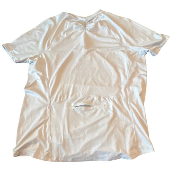 Athleta Pacifica Contoured Fitted Tee 1/4 ZIP (404822) White - 1X - Picture 9 of 10